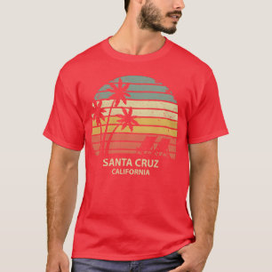 Camiseta Presente Vintage da Praia de Santa Cruz na Califór