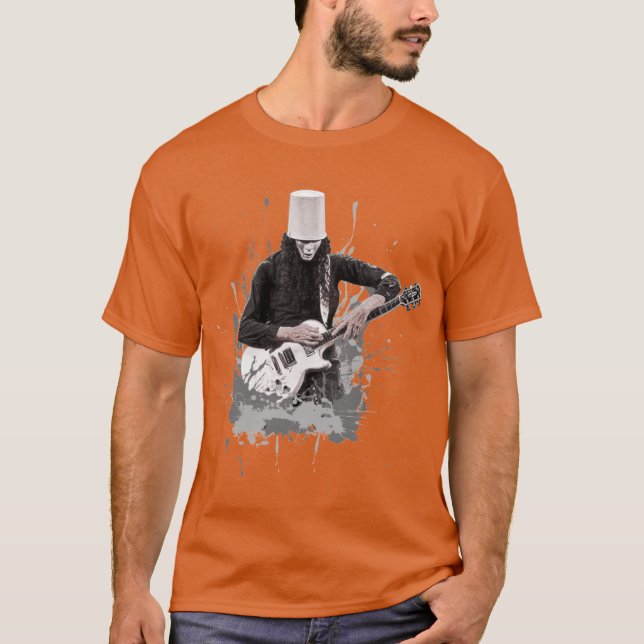 Camiseta Presente vintage de rock Buckethead (Frente)