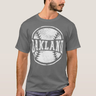 Camiseta Presente Vintage Oakland Baseball Team