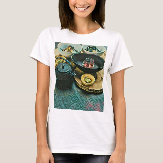 Camiseta Presente Vintage Sushi (Frente)