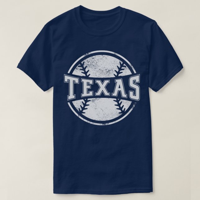 Camiseta Presente Vintage Texas Baseball Team (Frente do Design)