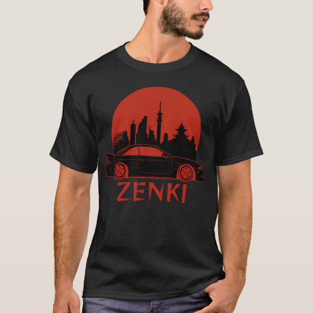Camiseta Presente Zenki JDM Motorsport Japão Auto Presente  (Frente)