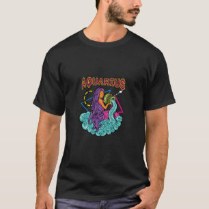 Camiseta Presente Zodíaco De Arte Sereia Retroativa Para Ga