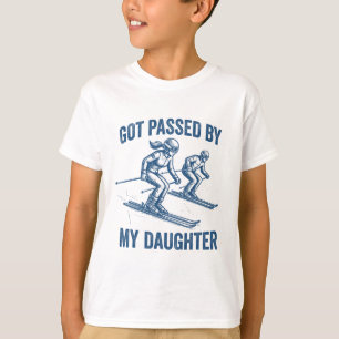 Camiseta Presenteado pela minha filha com presentes de esqu