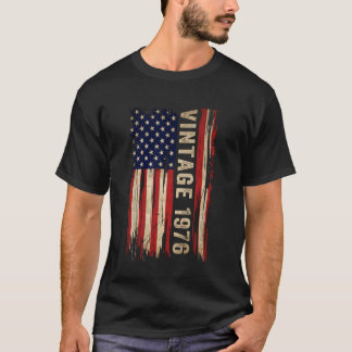 Camiseta Presentes 50 Anos de Idade Vintage 1976 50º Aniver