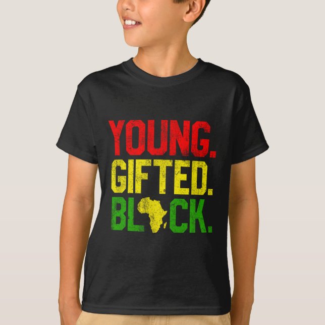 Camiseta Presentes afro-americanos dotados de história negr (Frente)