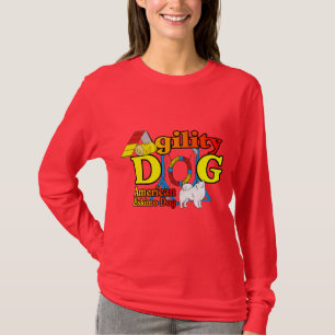 Camiseta Presentes americanos da agilidade do cão Eskimo