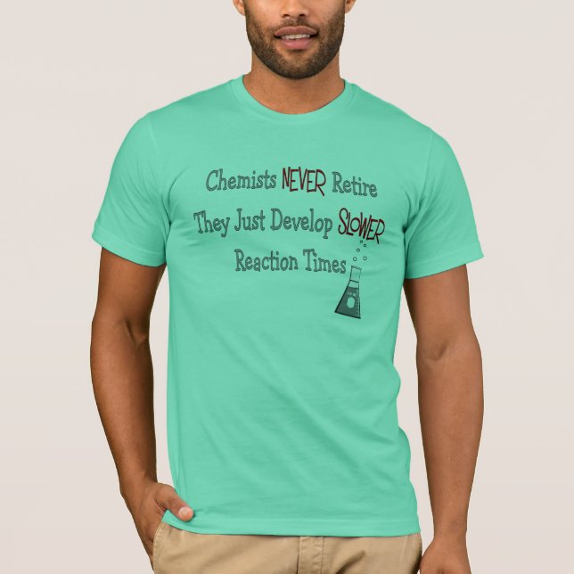 Camiseta Presentes aposentados do químico (Frente)