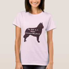 Camiseta Presentes BFF de GERMAN SHEPHERD BRANCO
