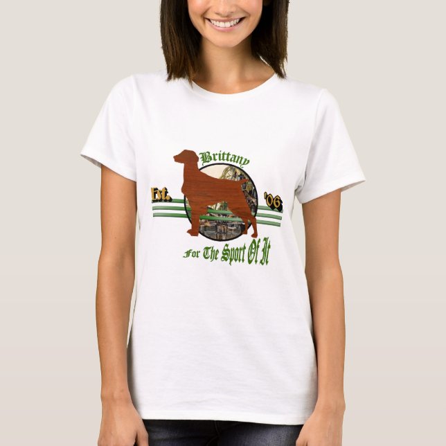 Camiseta Presentes Brittany Spaniel Americanos (Frente)
