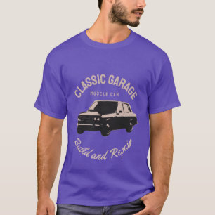 Camiseta Presentes Clássicos de Garagem de Carros Antigos A