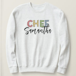 Camiseta Presentes Coloridos de Chef Personalizados