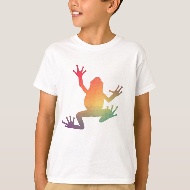 Camiseta Presentes Coloridos de Sobrecarga de Sapo Gradient (Frente)