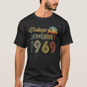 Camiseta Presentes com 53 anos Vintage 1969 Limited Edition