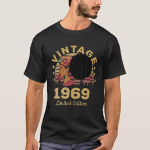 Camiseta Presentes com 53 anos Vintage 1969 Limited Edition