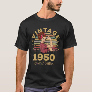 Camiseta Presentes com 72 anos Vintage 1950 Limited Edition