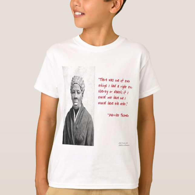 Camiseta Presentes com a Citação "Liberdade ou Morte" de Ha (Frente)