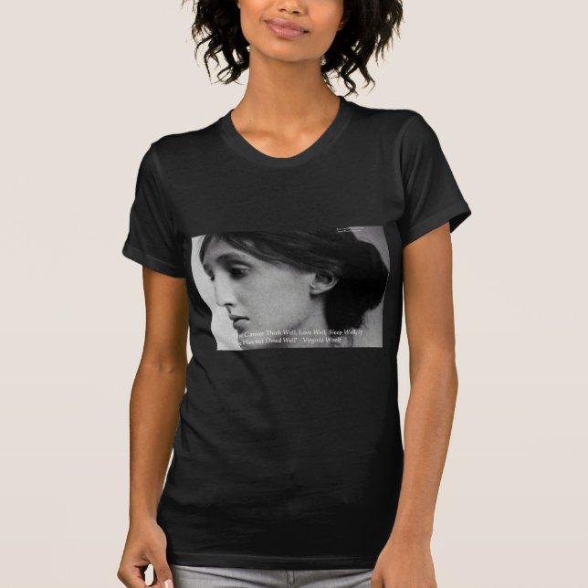 Camiseta Presentes com Citação de Virginia Woolf sobre Jant (Frente)