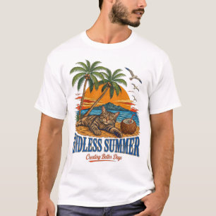 Camiseta Presentes com Vibrações de Verão Sem Fim para Aman