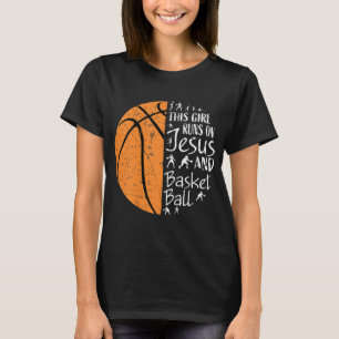 Camiseta Presentes cristãos de basquete mulheres adolescent