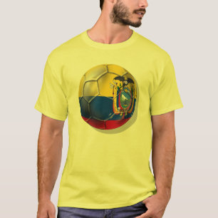 Camiseta Presentes da bola do futebol do futebol de Equador