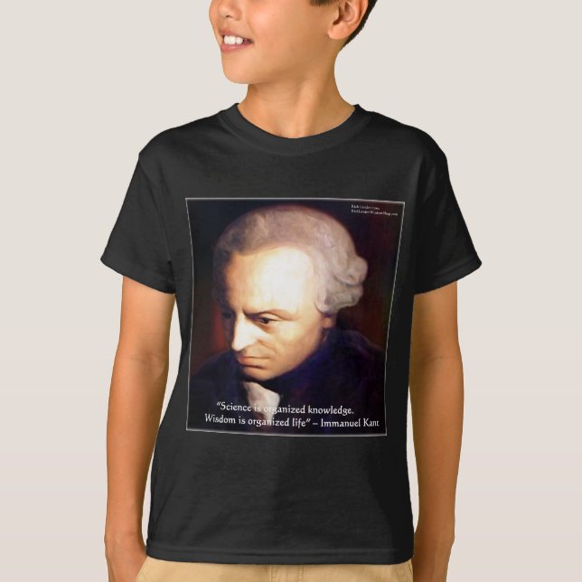 Camiseta Presentes da Citação de Ciência Vs Conhecimento de (Frente)