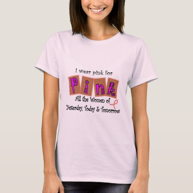 Camiseta Presentes da consciência do cancro da mama (Frente)