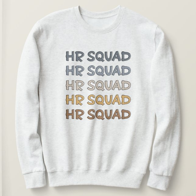 Camiseta Presentes da Equipe de Recursos Humanos no Esquadr (Frente do Design)