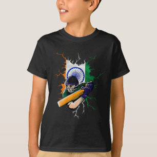 Camiseta Presentes da Equipe Nacional de Críquete da Índia