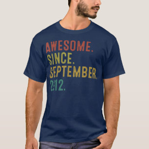 Camiseta Presentes de 10 anos são fantásticos desde setembr