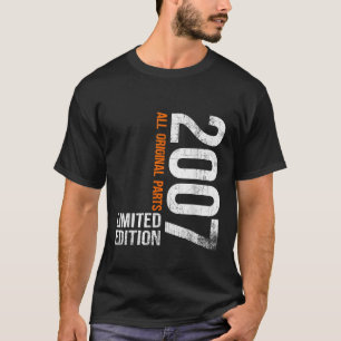 Camiseta Presentes de 18 anos de idade menino menina 2007 v