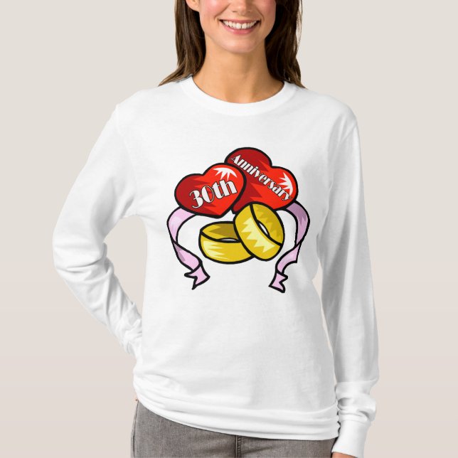 Camiseta Presentes de 30 de Aniversário (Frente)