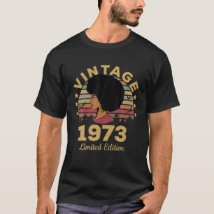Camiseta Presentes de 49 anos Vintage 1973 Limited Edition