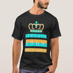 Camiseta Presentes De 54 Anos Vintage 1968 Homens Mulheres