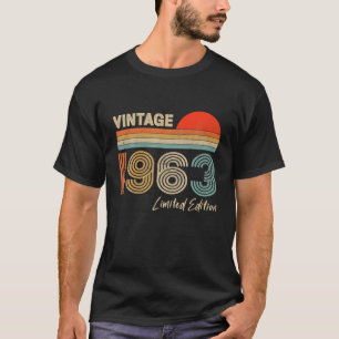 Camiseta Presentes de 60 anos Vintage Edição Limitada de 19