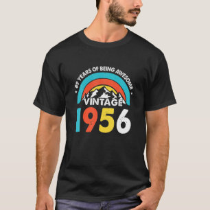 Camiseta Presentes De 66 Anos Vintage 1956 Incrível 66º N