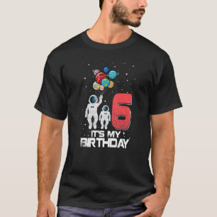 Camiseta Presentes de 6 anos É o meu bebê de aniversário 6 