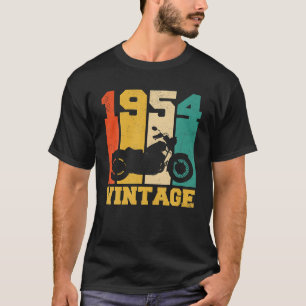 Camiseta Presentes De 70 Anos Vintage 1954 70 de Motociclet