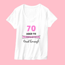 Camiseta Presentes de 70 de Aniversário para Mulheres de Ca