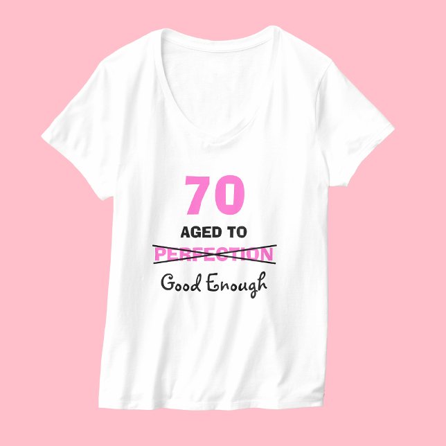 Camiseta Presentes de 70 de Aniversário para Mulheres de Ca (Criador carregado)