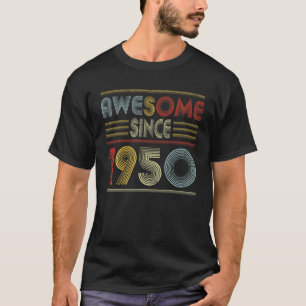 Camiseta Presentes De 72 Anos Incríveis Desde 1950 Retro 7