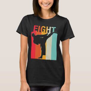 Camiseta Presentes de 8º Aniversário Karate Retro Taekwondo