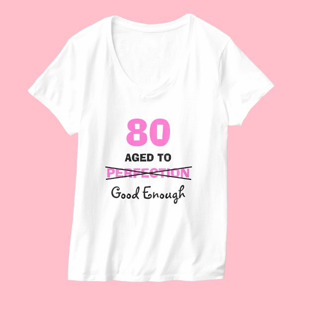 Camiseta Presentes de 80 de Aniversário para Mulheres de Ca (Criador carregado)