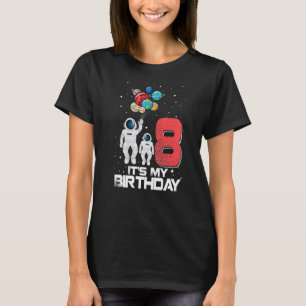 Camiseta Presentes de 8 anos É o meu 8.º aniversário Menino