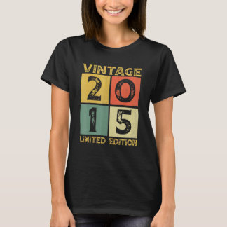 Camiseta Presentes de 8 Anos Vintage Edição Limitada 2015 8