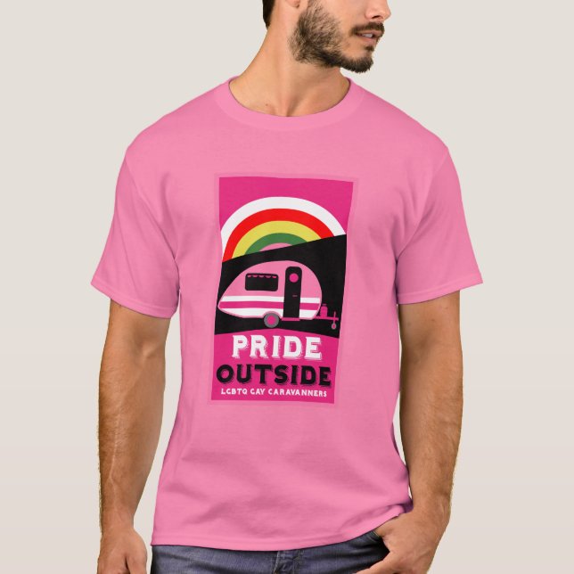 Camiseta Presentes de acampamento LGBTQ gay (Frente)