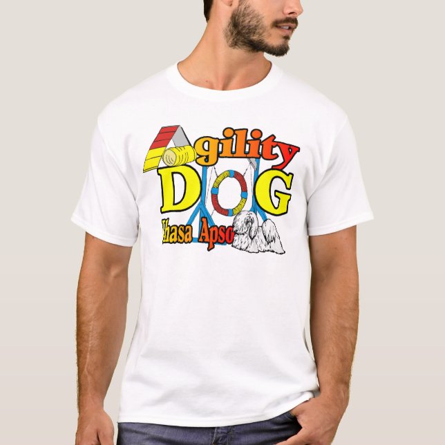 Camiseta Presentes de Agilidade da Apso Lhasa (Frente)