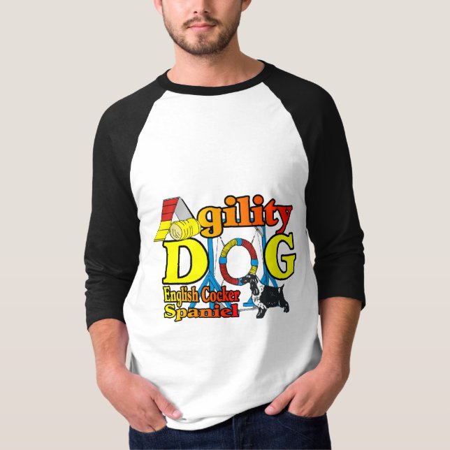 Camiseta Presentes de agilidade Inglês do Cocker Spaniel (Frente)