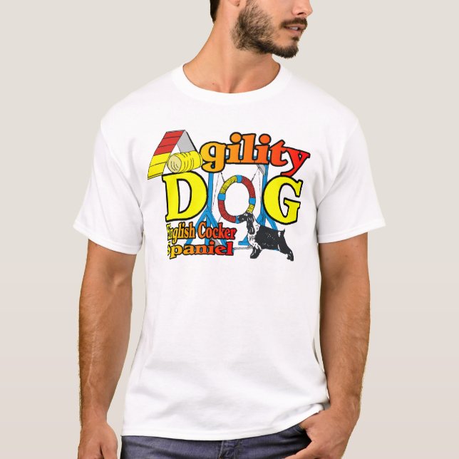 Camiseta Presentes de agilidade Inglês do Cocker Spaniel (Frente)