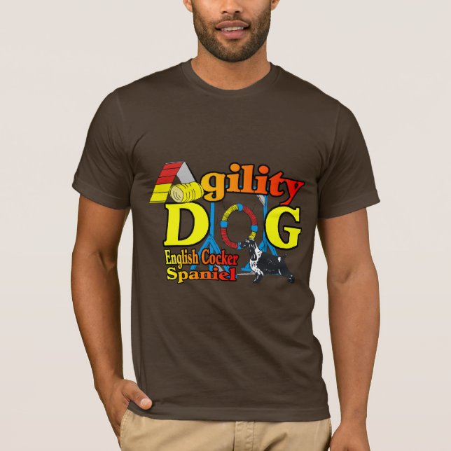 Camiseta Presentes de agilidade Inglês do Cocker Spaniel (Frente)